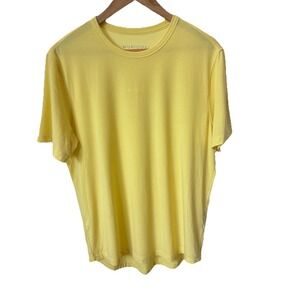Municipal Performance Yellow T Shirt Mens Sz Small Stretch Golf